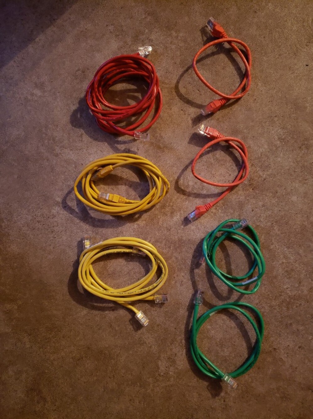 Cat6A Ethernet Patch Cable - 7 Pack